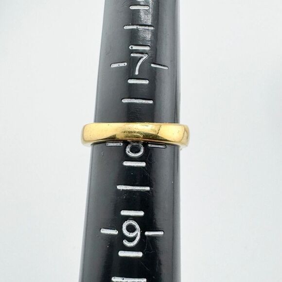 Vintage Pink Rhinestone Sterling Silver Gold Plated Ring Timeless Glamour Retro - Picture 9 of 9